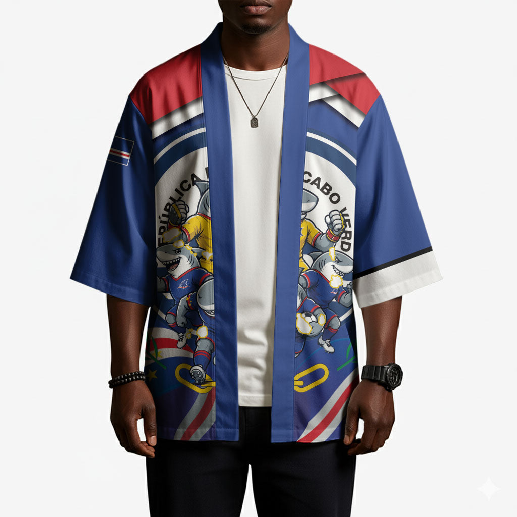 Cape Verde 2026 Football Kimono Orgulho Tubaroes Azuis Make History