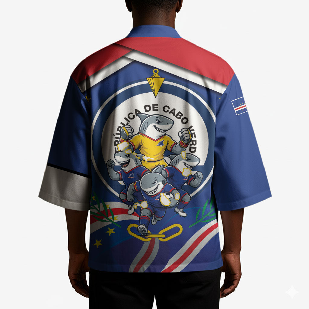 Cape Verde 2026 Football Kimono Orgulho Tubaroes Azuis Make History