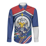 Cape Verde 2026 Football Long Sleeve Button Shirt Orgulho Tubaroes Azuis Make History