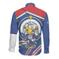 Cape Verde 2026 Football Long Sleeve Button Shirt Orgulho Tubaroes Azuis Make History