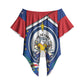 Cape Verde 2026 Football Off Shoulder Wrap Waist Top Orgulho Tubaroes Azuis Make History