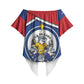 Cape Verde 2026 Football Off Shoulder Wrap Waist Top Orgulho Tubaroes Azuis Make History