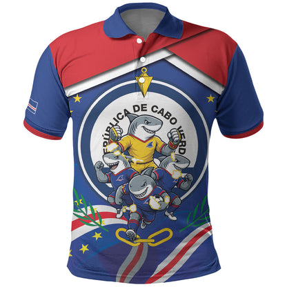 Cape Verde 2026 Football Polo Shirt Orgulho Tubaroes Azuis Make History