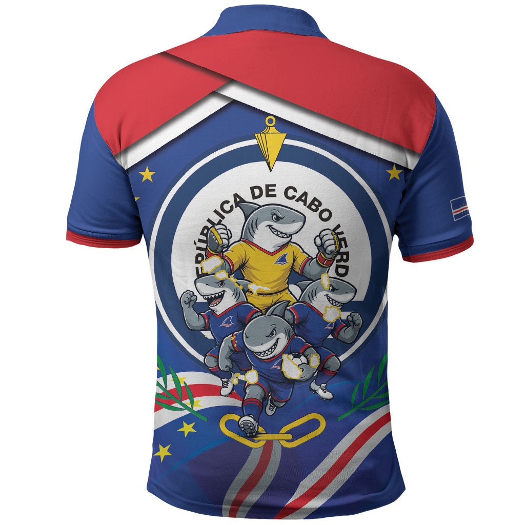 Cape Verde 2026 Football Polo Shirt Orgulho Tubaroes Azuis Make History