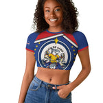 Cape Verde 2026 Football Raglan Cropped T shirt Orgulho Tubaroes Azuis Make History