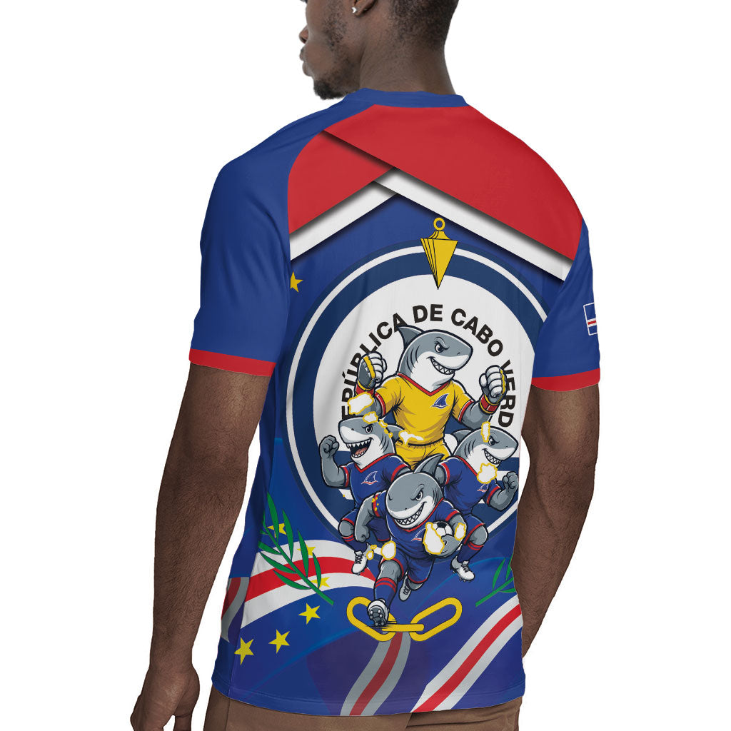 Cape Verde 2026 Football Rugby Jersey Orgulho Tubaroes Azuis Make History