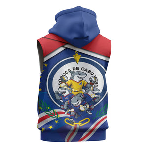Cape Verde 2026 Football Sleeveless Hoodie Orgulho Tubaroes Azuis Make History