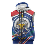 Cape Verde 2026 Football Sleeveless Zip Hoodie Orgulho Tubaroes Azuis Make History