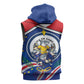 Cape Verde 2026 Football Sleeveless Zip Hoodie Orgulho Tubaroes Azuis Make History