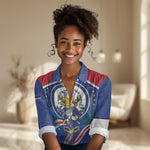 Cape Verde 2026 Football Women Casual Shirt Orgulho Tubaroes Azuis Make History
