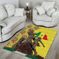 Senegal Monument de la Renaissance Area Rug Africaine Ankara Pattern