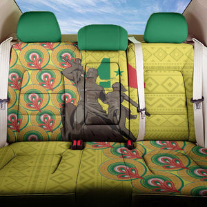 Senegal Monument de la Renaissance Back Car Seat Cover Africaine Ankara Pattern