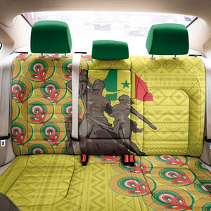Senegal Monument de la Renaissance Back Car Seat Cover Africaine Ankara Pattern