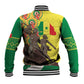 Senegal Monument de la Renaissance Baseball Jacket Africaine Ankara Pattern
