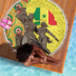 Senegal Monument de la Renaissance Beach Blanket Africaine Ankara Pattern