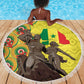 Senegal Monument de la Renaissance Beach Blanket Africaine Ankara Pattern