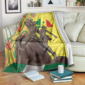 Senegal Monument de la Renaissance Blanket Africaine Ankara Pattern