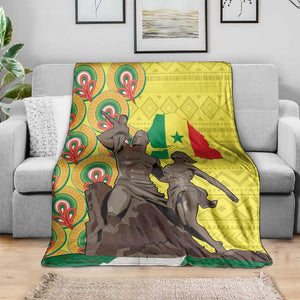 Senegal Monument de la Renaissance Blanket Africaine Ankara Pattern