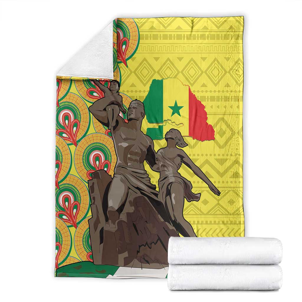 Senegal Monument de la Renaissance Blanket Africaine Ankara Pattern