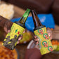 Senegal Monument de la Renaissance 4 in 1 Can Cooler Tumbler Africaine Ankara Pattern