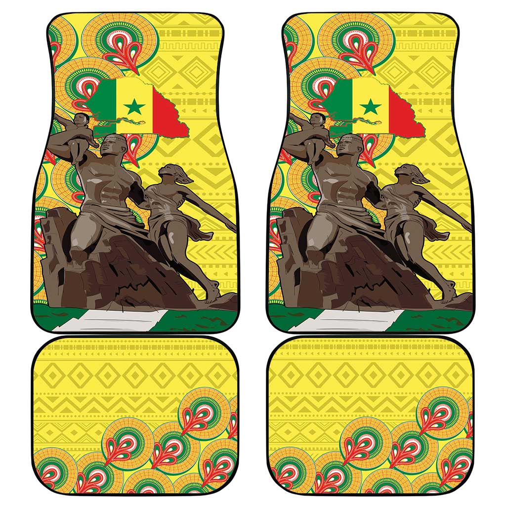 Senegal Monument de la Renaissance Car Mats Africaine Ankara Pattern