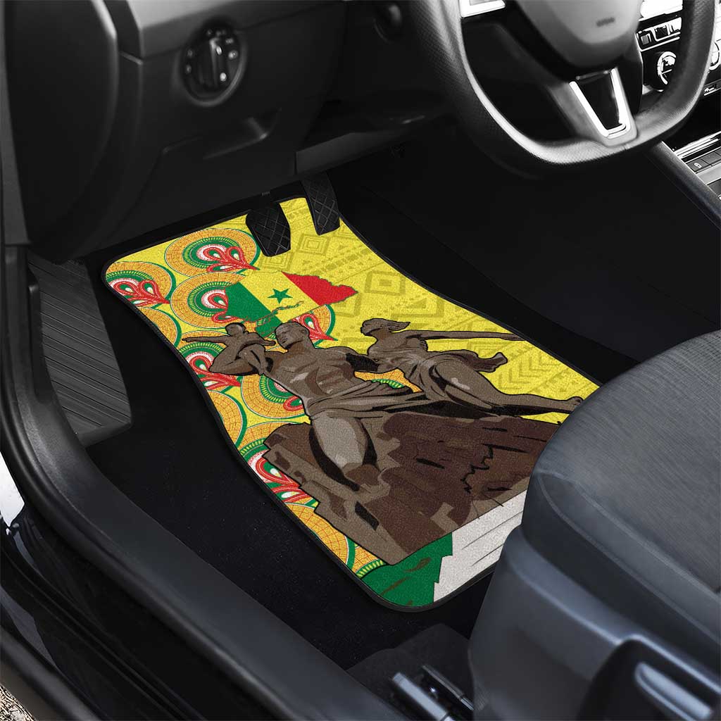 Senegal Monument de la Renaissance Car Mats Africaine Ankara Pattern