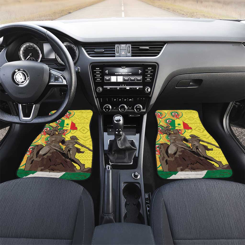 Senegal Monument de la Renaissance Car Mats Africaine Ankara Pattern