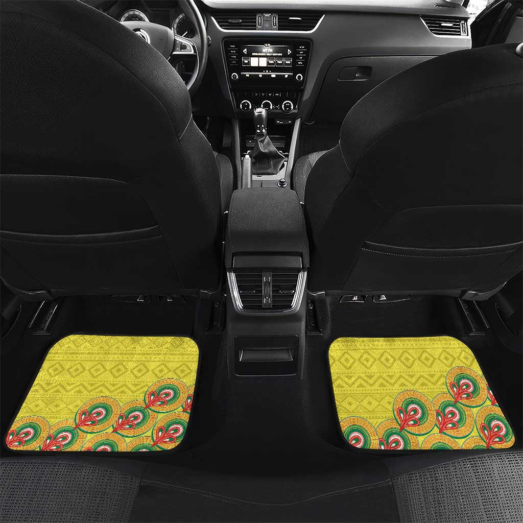 Senegal Monument de la Renaissance Car Mats Africaine Ankara Pattern