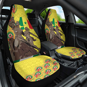 Senegal Monument de la Renaissance Car Seat Cover Africaine Ankara Pattern