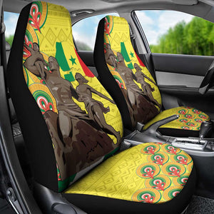 Senegal Monument de la Renaissance Car Seat Cover Africaine Ankara Pattern