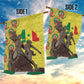 Senegal Monument de la Renaissance Garden Flag Africaine Ankara Pattern
