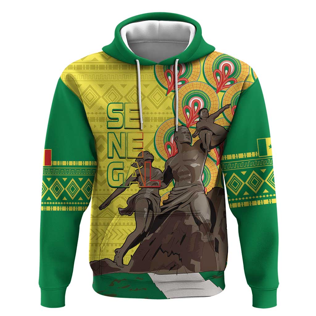 Senegal Monument de la Renaissance Hoodie Africaine Ankara Pattern