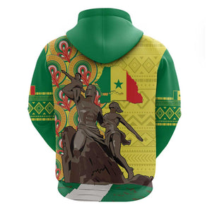 Senegal Monument de la Renaissance Hoodie Africaine Ankara Pattern