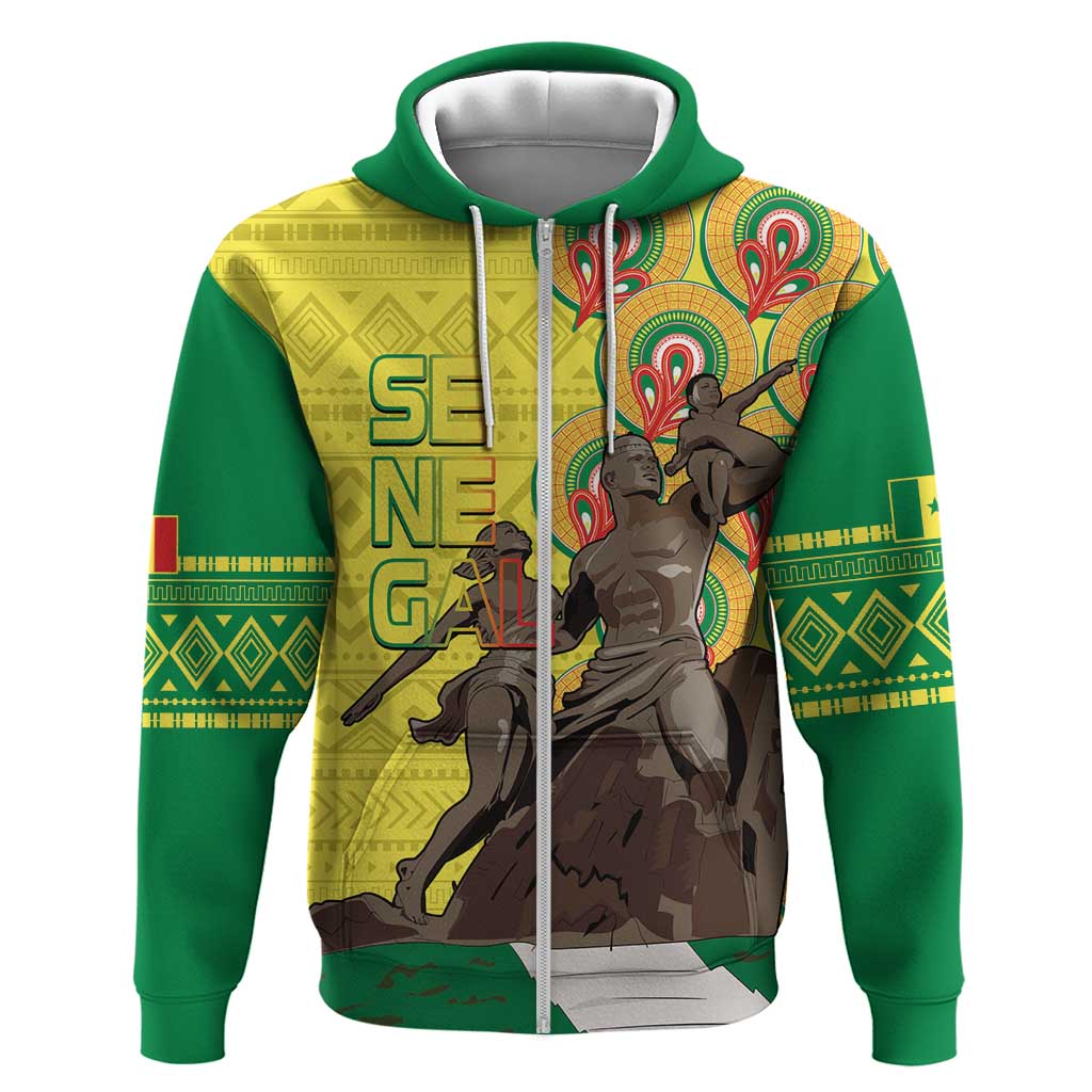 Senegal Monument de la Renaissance Hoodie Africaine Ankara Pattern