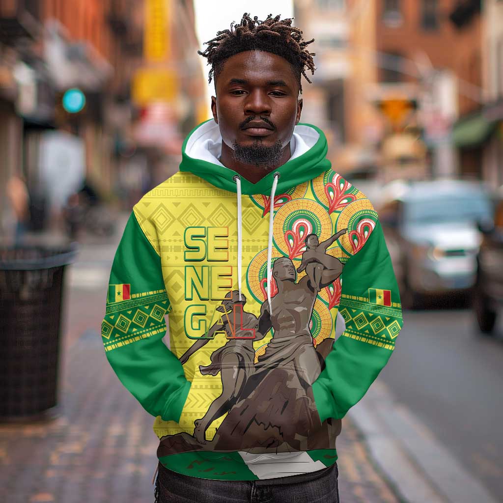 Senegal Monument de la Renaissance Hoodie Africaine Ankara Pattern