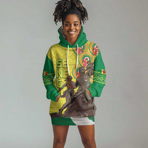 Senegal Monument de la Renaissance Hoodie Dress Africaine Ankara Pattern