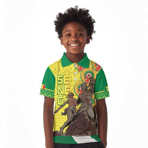 Senegal Monument de la Renaissance Kid Polo Shirt Africaine Ankara Pattern