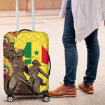 Senegal Monument de la Renaissance Luggage Cover Africaine Ankara Pattern