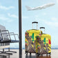 Senegal Monument de la Renaissance Luggage Cover Africaine Ankara Pattern