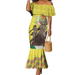 Senegal Monument de la Renaissance Mermaid Dress Africaine Ankara Pattern
