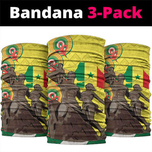 Senegal Monument de la Renaissance Neck Gaiter Africaine Ankara Pattern - African Pride