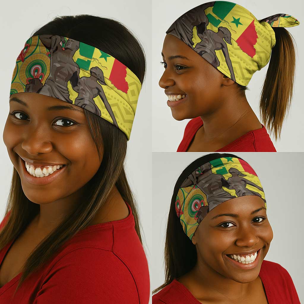 Senegal Monument de la Renaissance Neck Gaiter Africaine Ankara Pattern - African Pride