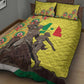 Senegal Monument de la Renaissance Quilt Bed Set Africaine Ankara Pattern