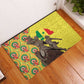 Senegal Monument de la Renaissance Rubber Doormat Africaine Ankara Pattern