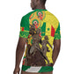 Senegal Monument de la Renaissance Rugby Jersey Africaine Ankara Pattern
