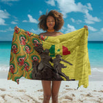 Senegal Monument de la Renaissance Sarong Africaine Ankara Pattern