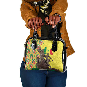 Senegal Monument de la Renaissance Shoulder Handbag Africaine Ankara Pattern