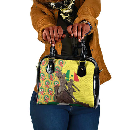 Senegal Monument de la Renaissance Shoulder Handbag Africaine Ankara Pattern