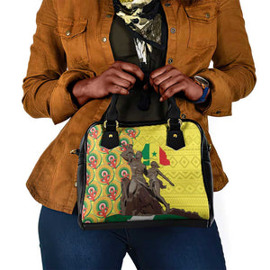 Senegal Monument de la Renaissance Shoulder Handbag Africaine Ankara Pattern