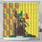 Senegal Monument de la Renaissance Shower Curtain Africaine Ankara Pattern